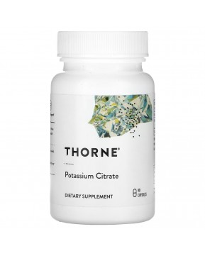 Thorne, Цитрат калия, 90 растительных капсул Thorne, Цитрат калия, 90 растительных капсул